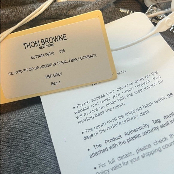 BNWT Thom Browne 4 bar Hoody - Picture 8 of 10